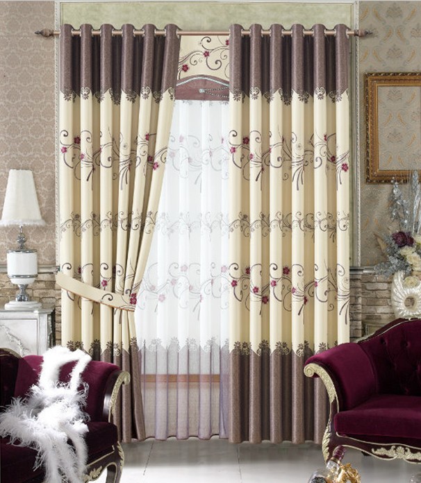 黑丝遮光布艺窗帘hdy 